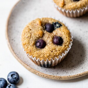 muffin on a plate