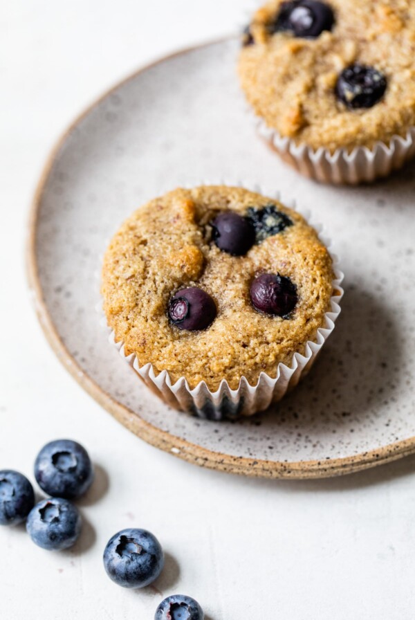 muffin on a plate