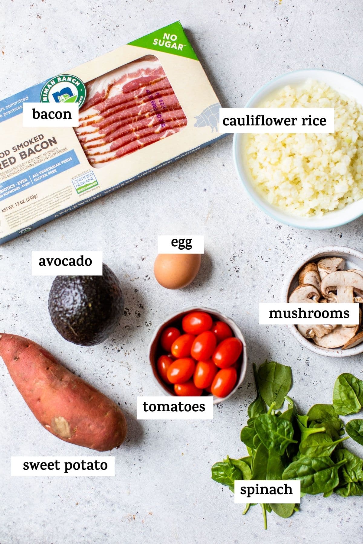 ingredients on a table with text over top