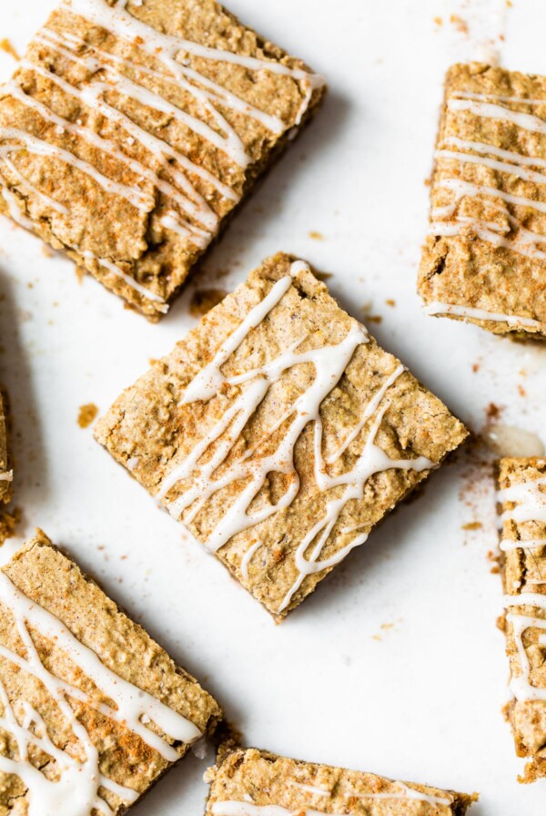 protein bars on parchment paper