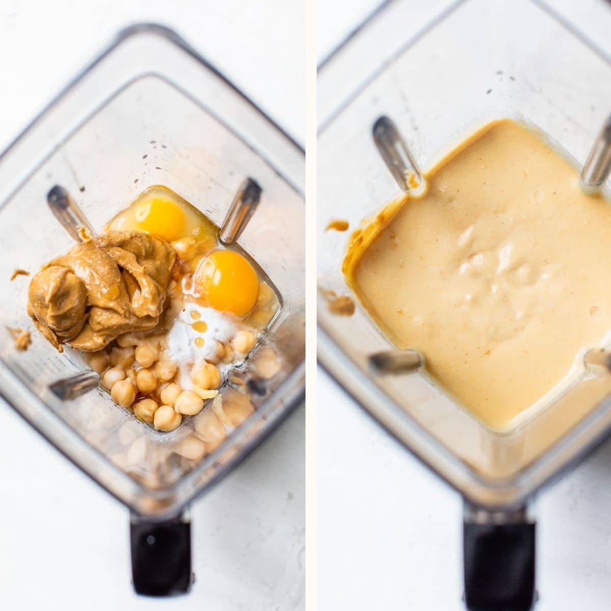 pancake batter in a blender