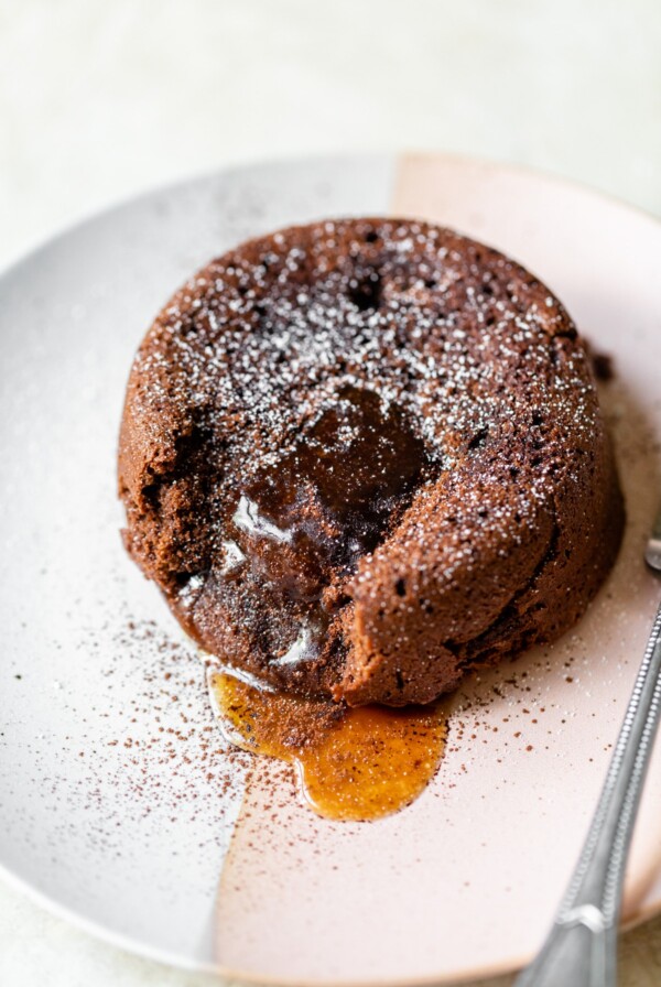 lava cake on a plate