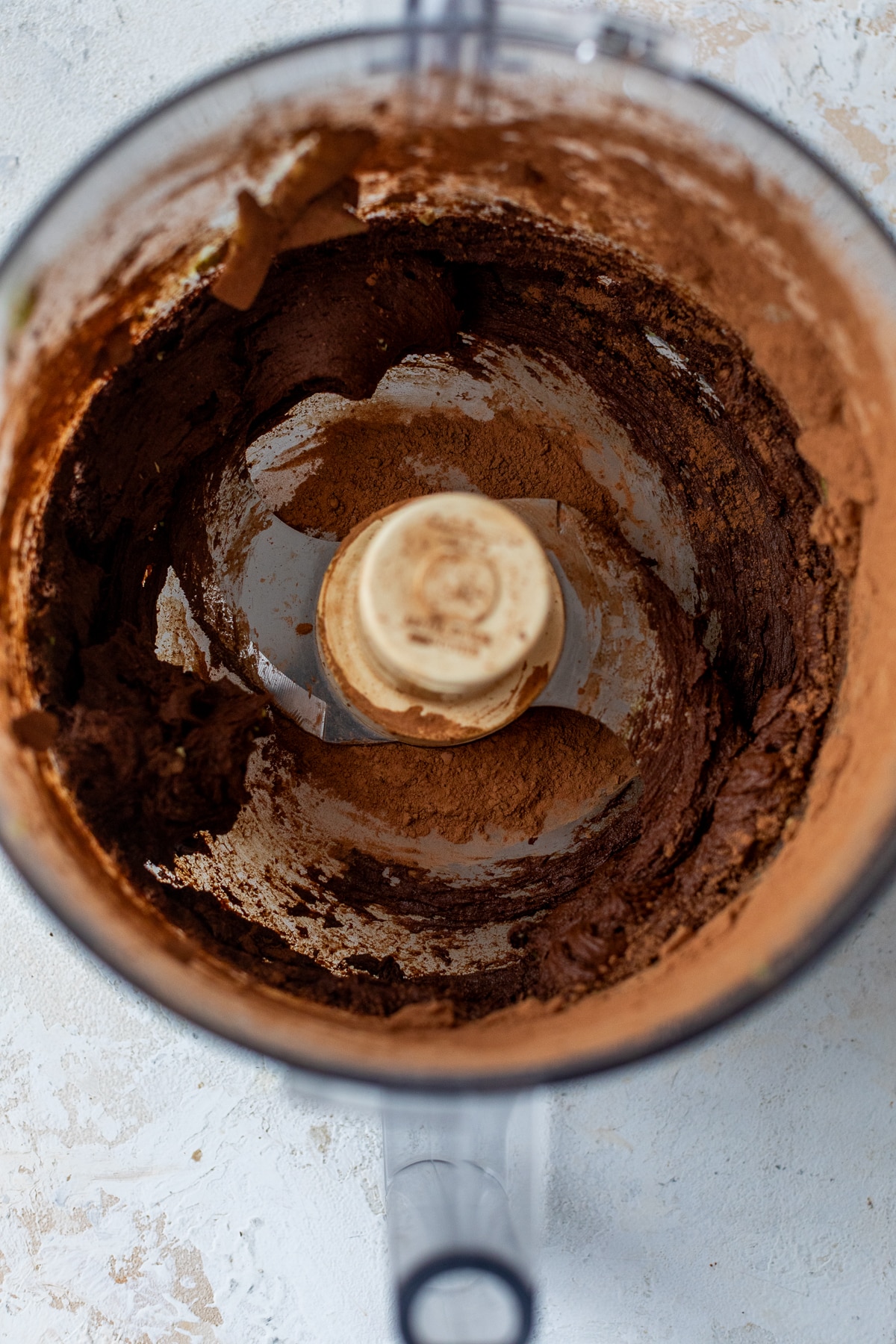 a smooth cocoa powder mixture in a food processor.