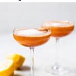 cocktail in a tall cocktail glass