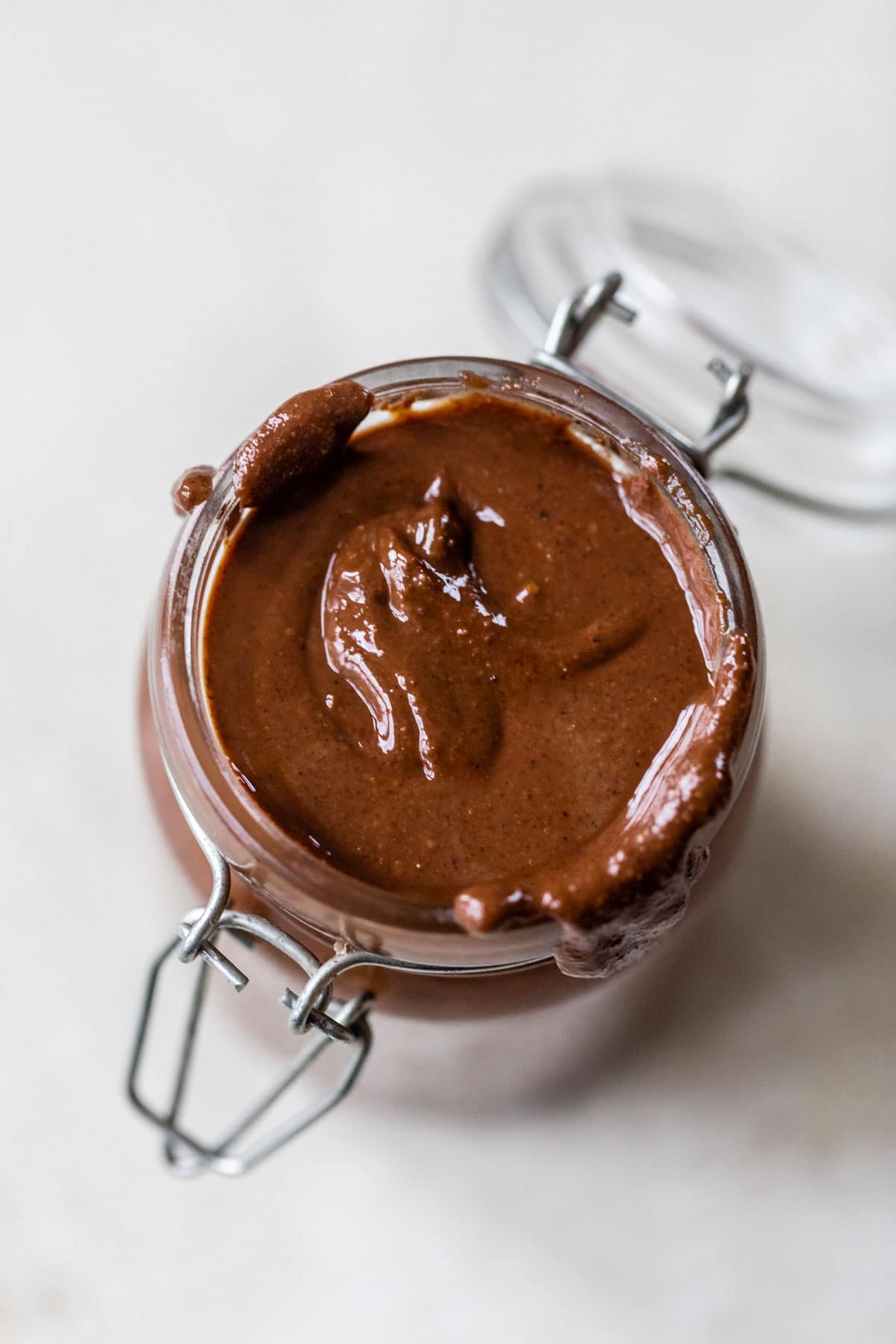 a jar of homemade Nutella