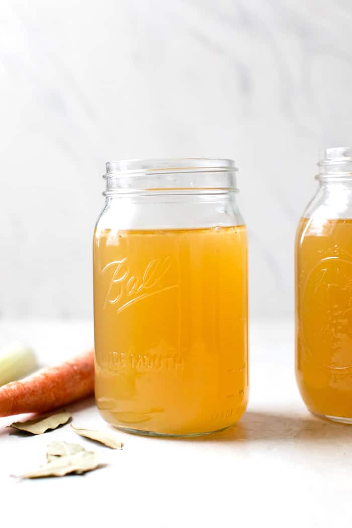 a jar of broth