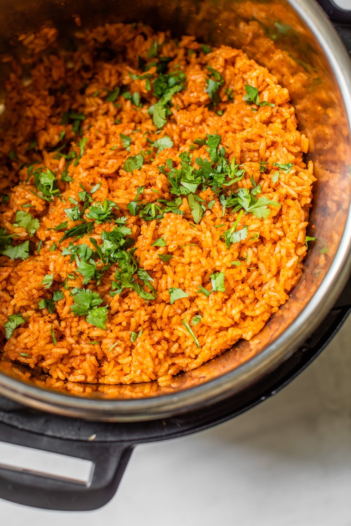rice in a pressure cooker