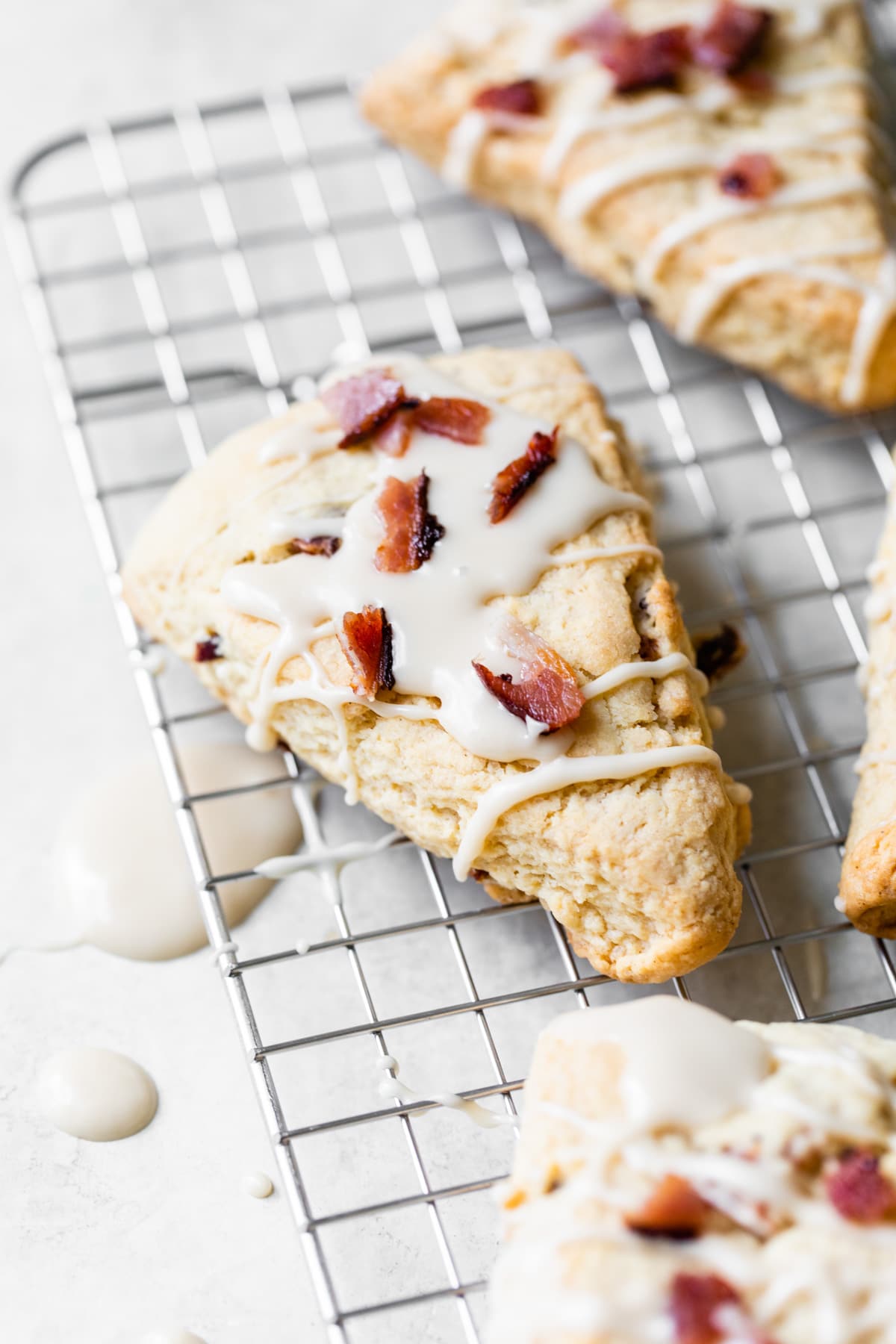 scones on a wire rack