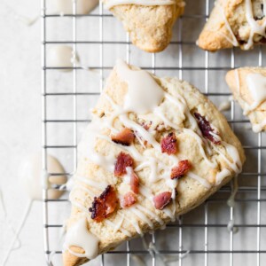 scones on a wire rack