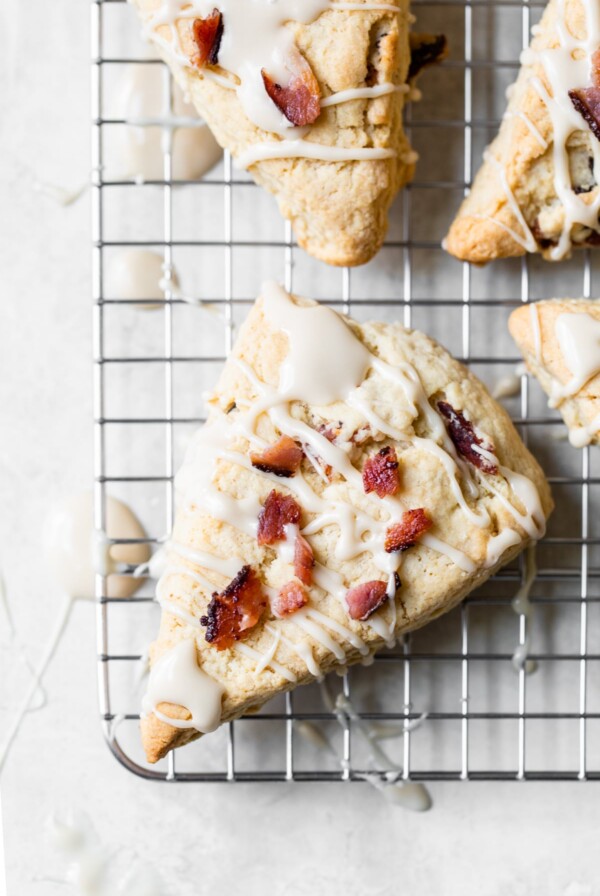 scones on a wire rack