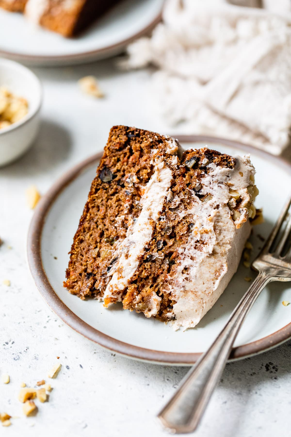 a slice of cake on a plate