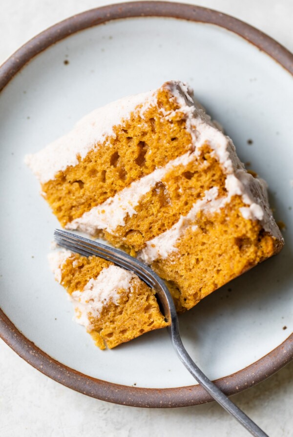slice of cake on a plate