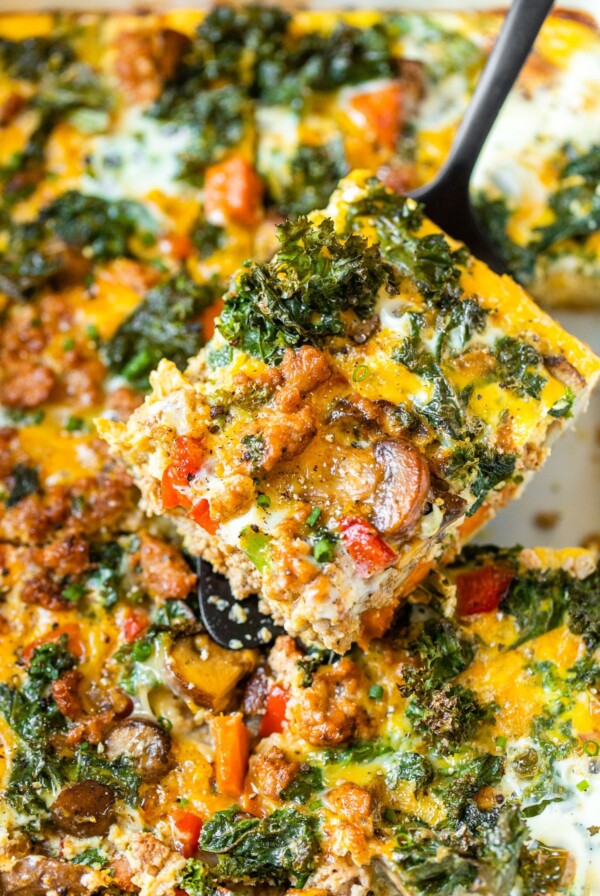 sliced breakfast casserole