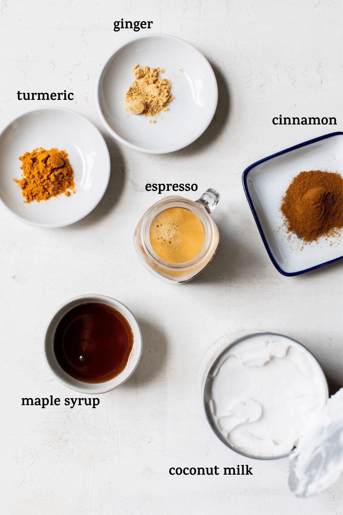ingredients with text
